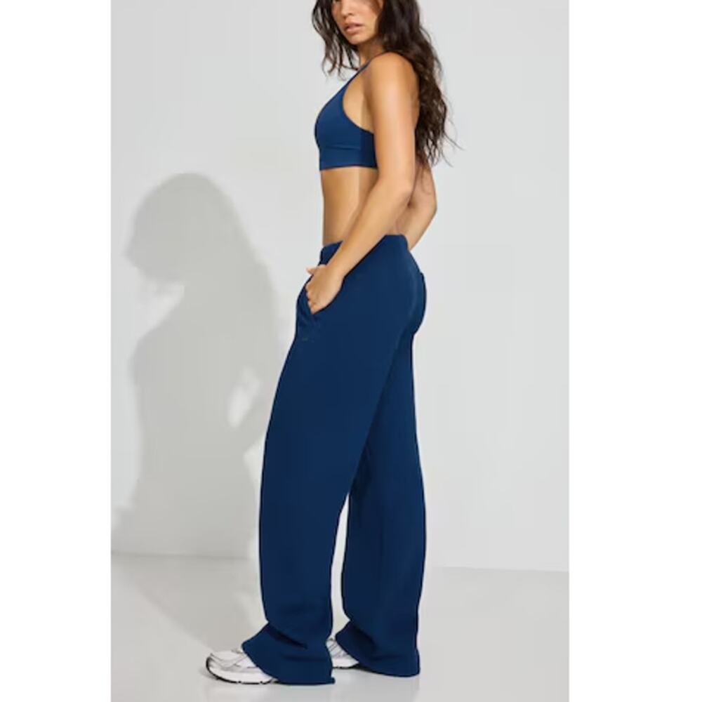 Garage Women's Midnight Blue Ultra Fleece Straight Leg Sweatpants Size S - Picture 9 of 9